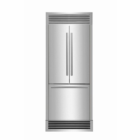 FORNO No Frost French Door Refrigerator Stainless Steel w/Ice Maker FFFFD1974-35SG